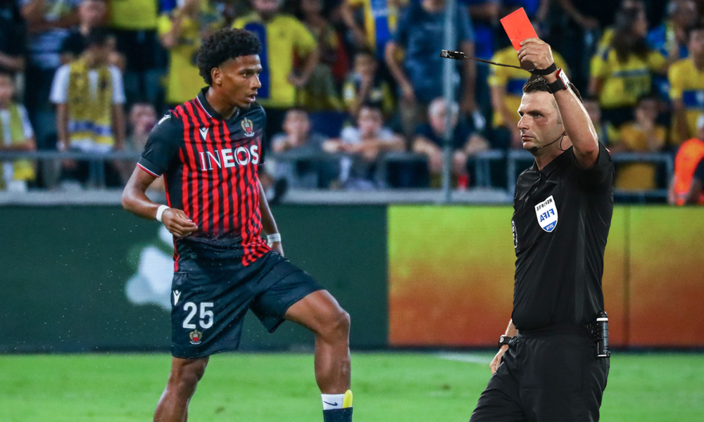 Fastest red card in football? Jean-Clair Todibo of Nice sent off in 9 seconds