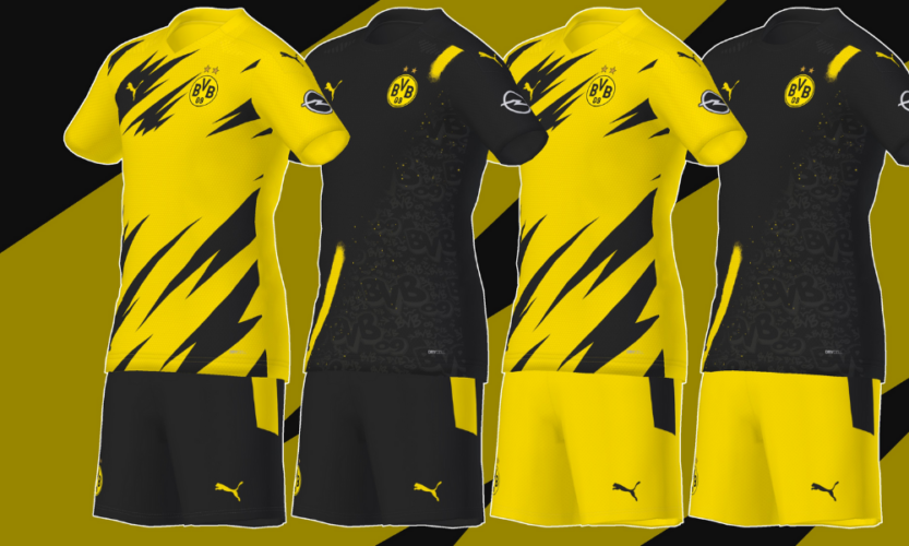 9. Borussia Dortmund - Bundesliga (Season 2020-21 jersey)