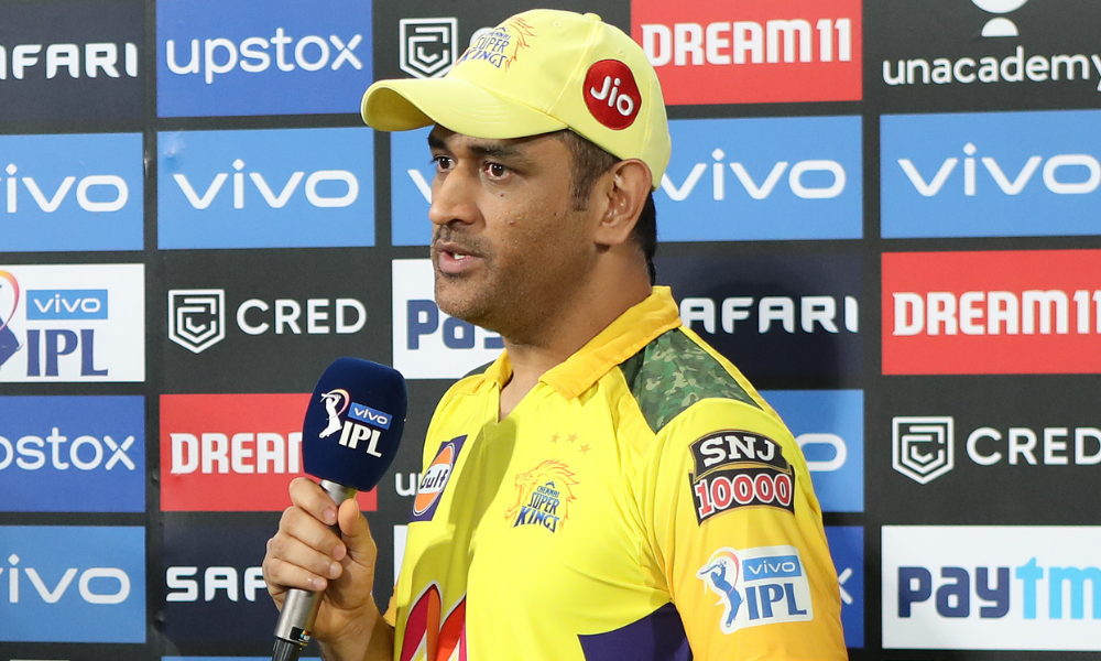 CSK wins first game after reappointing Dhoni as captain