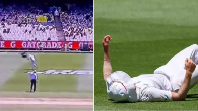 Spidercam hits South Africa's Nortje at MCG, Operator stood down for the rest of the Test