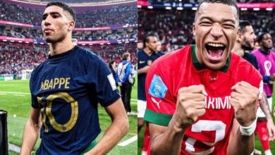 Kylian Mbappe and Achraf Hakimi Exchange Shirts After Semi-Finals; Fans Are Loving it