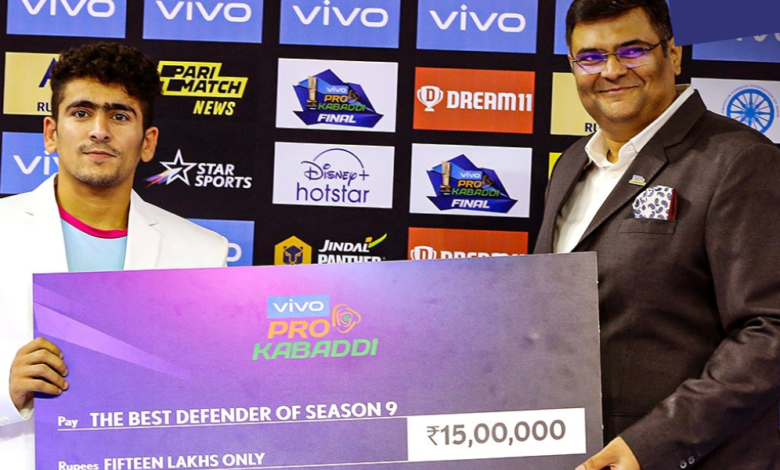 Pro Kabaddi: Ankush Rathee named as Best defender of PKL9; breaks record for most points in a season