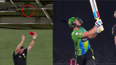 'Baffling' BBL rule lambasted after umpire signals 6 to ball hitting stadium roof… twice