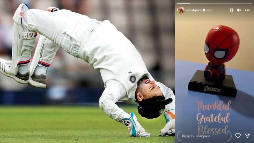 Rishabh Pant: Indian cricket team's Spiderman shared a picture of a Spiderman toy via Instagram