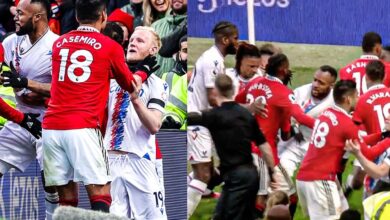 Casemiro Shown Red Card for Choking Player; Man Utd Win vs Crystal Palace