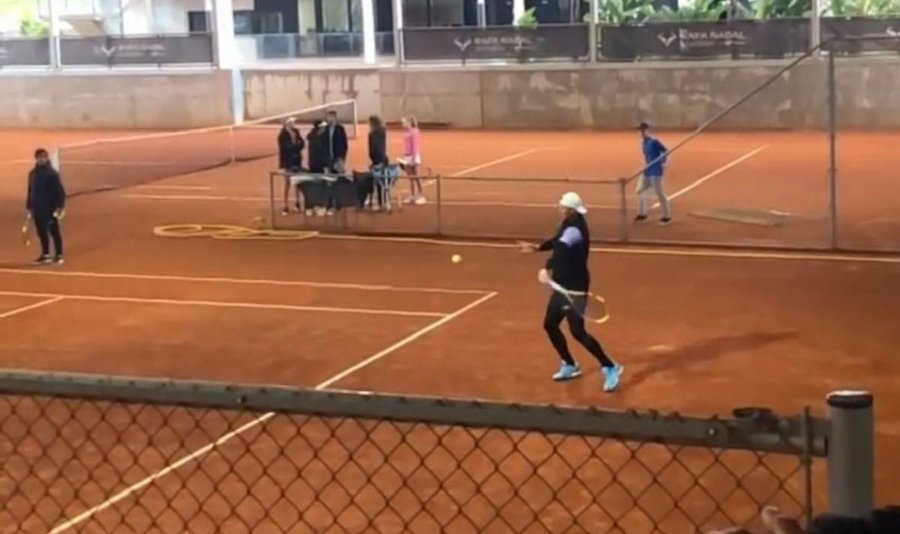 Rafael Nadal Spotted on Tennis Court for the First Time Since Injury in Indian Wells
