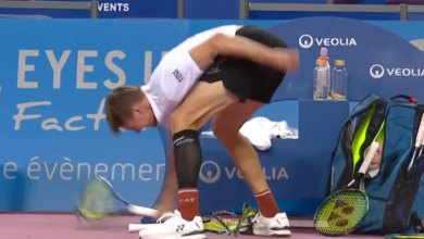 Alexander Bublik Loses Temper and Smashes Three Racquets During Match in Montpellier