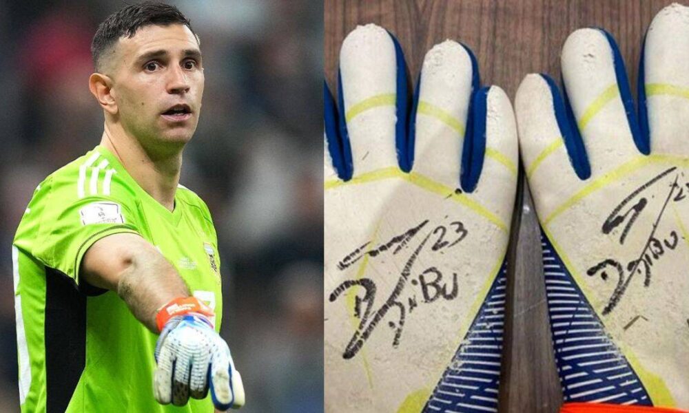 Argentina’s Emiliano Martinez Auctions World Cup Final Gloves for Cancer Patients Fund