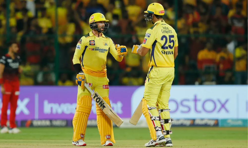 IPL 2023 CSK vs RCB: Incredible ball-smashing from Conway & Dube helps CSK post 226/6 in 1st innings