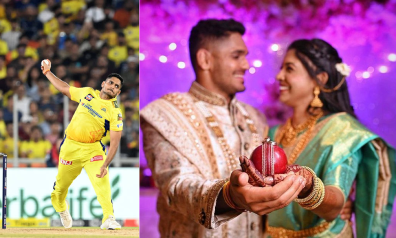 Tushar Deshpande Married: Chennai Super Kings Star ties the wedding knots with His 'School Crush' Nabha