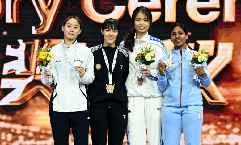 Indian Fencer Bhavani Devi Makes History with Bronze Medal at Asian Championships