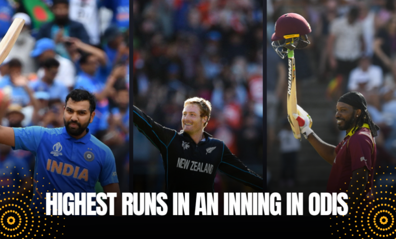 Highest Runs in an Inning in ODIs: Know most runs scorer in One Day International Inning