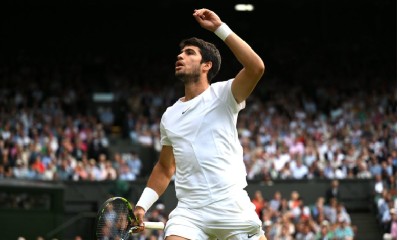 Carlos Alcaraz Stuns with Incredible Around-the-Net Winner, Advances to Wimbledon Quarterfinals