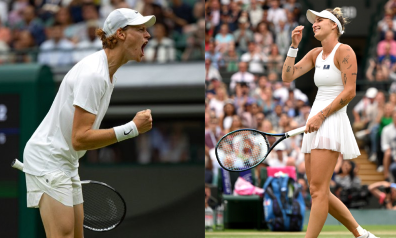 Jannik Sinner soars to first Wimbledon semifinal, Marketa Vondrousova stuns Pegula to secure semifinal spot