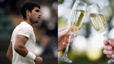 Wimbledon Fan's Champagne Mishap Interrupts Carlos Alcaraz- Holger Rune Match