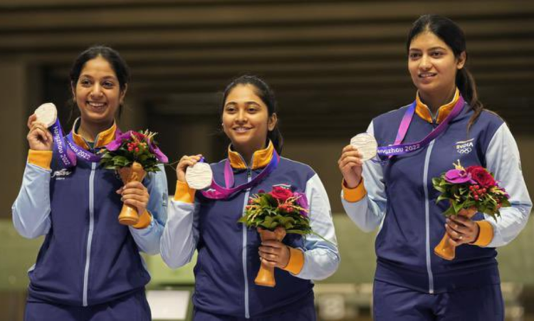 India Secures Silver in Women's 10m Air Rifle Team Event at Hangzhou Asian Games