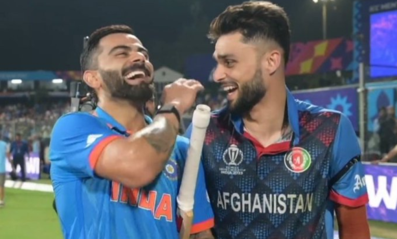 Virat Kohli and Naveen-ul-Haq's Unlikely Reconciliation in IND vs AFG WC Match