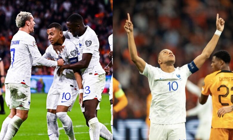 Netherlands 1-2 France: Kylian Mbappe brace allows former World Champions to grab a slot at EURO 2024 next year
