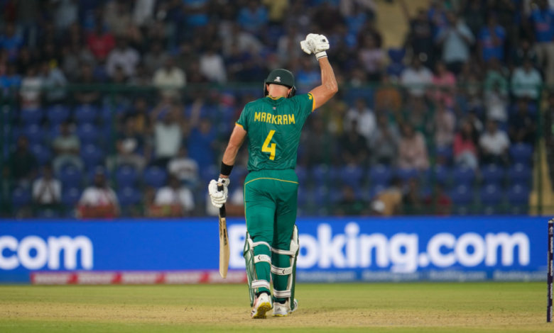 Aiden Markram smashes fastest World Cup ton as South Africa amass record total