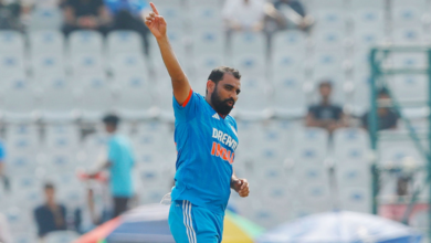 Shami picks a spectacular fifer to mark ODI comeback in top-of-the-table clash against New Zealand