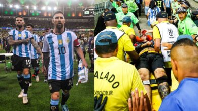 Brazil-Argentina: South American legendary fixture delayed at start due to skirmish between Argentine fans and Brazil police; Messi and Co. walk off the field