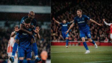 Arsenal 0-2 West Ham: Hammers' stun Gunners at their own den, thus losing the chance to reclaim top spot