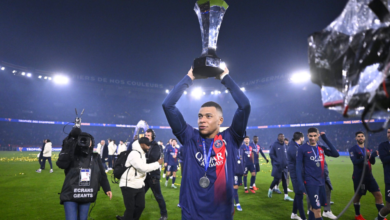 Kylian Mbappe on target as PSG beat Toulouse 2-0 to win the French Champions Trophy