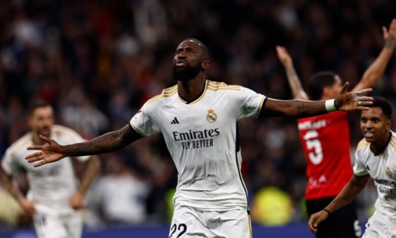 Real Madrid 1-0 Mallorca: Antonio Rudiger late header seals the deal for Los Blancos; levels with Girona at the top