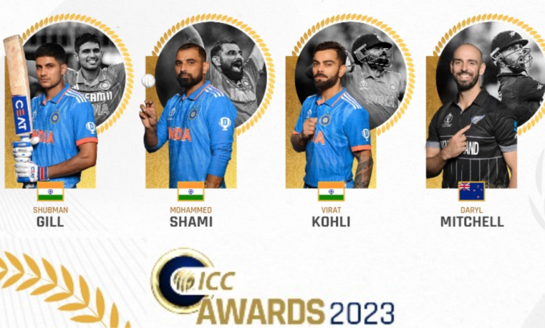 ICC ODI Player of the Year 2023: Virat Kohli, Shubman Gill, Mohammed Shami nominated